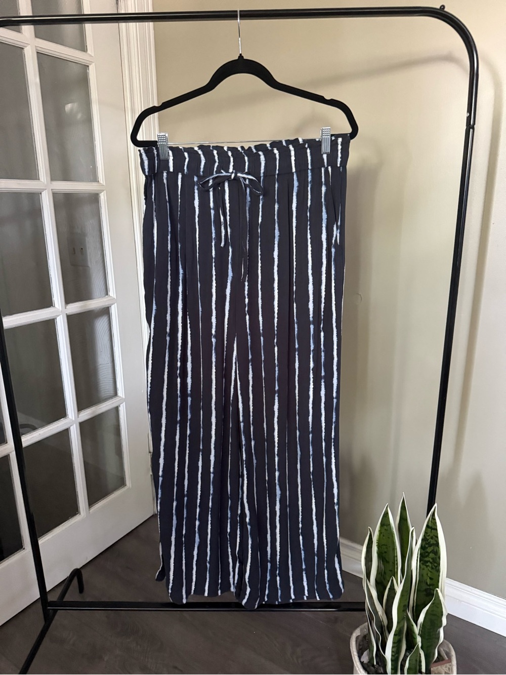 H&M Wide Leg Navy Pant (14)